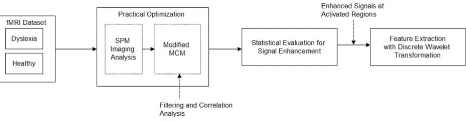 Figure 1 presents a schematic diagram of the proposedprocessing methods. As mention above, two groups offMRI images, i.e
