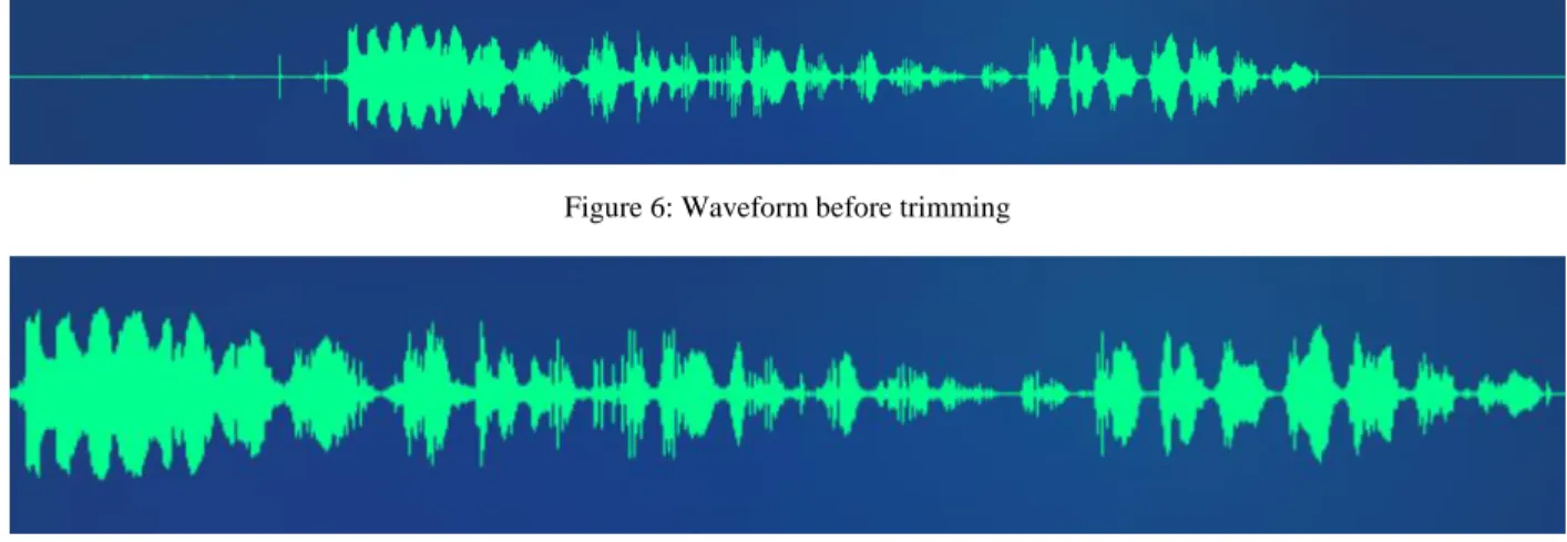 Figure 6: Waveform before trimming