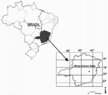 Figure 1. Map showing the location of the sampling site in the southern of Brazil 
