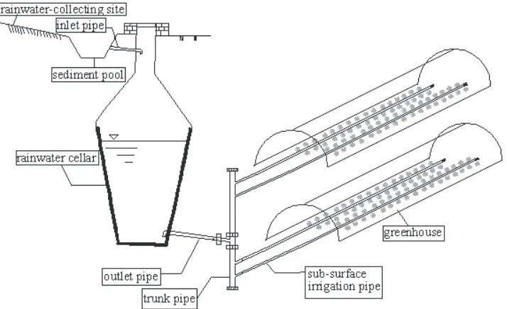 Figure 2. The design chart of the cellar-greenhouse system (CGS)