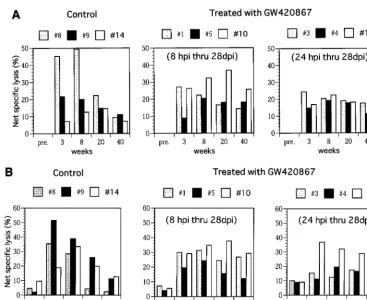 FIG. 4. In vitro proliferative response of PBMC against SIVmac envused for the CTL assay