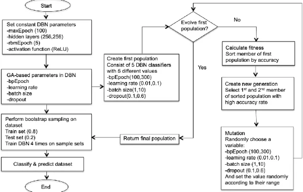Fig. 1.  Flowchart of Evolutionary DBN with bootstrap sampling 