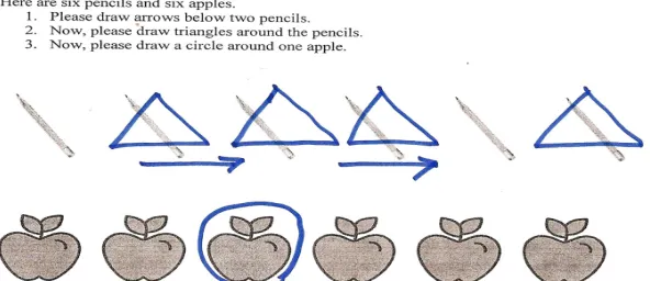 Figure 2.  Sample 'All' response in the definite plural condition 
