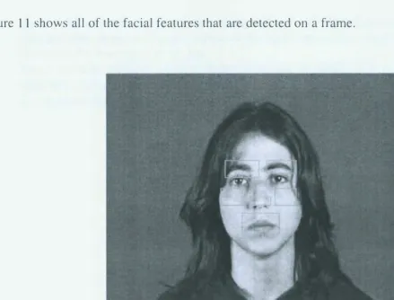 Figure 11 shows all of the facial features that are detected on a frame. 