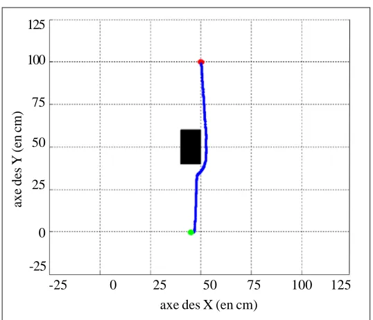 Figure 8. Path following and obstacle avoidance