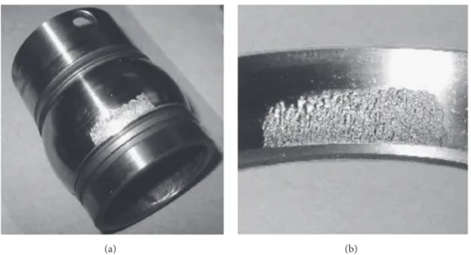 Figure 6: Photo of bearing components after experiment: (a) inner race defect in Dataset 1 Bearing 3 and (b) outer race defect in Dataset 2 Bearing 1 [4].