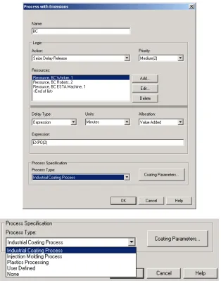 Figure 5-14: Process with Emissions Module 