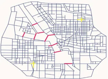 Figure 1. The urban road grid system diagram