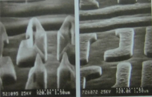 Fig. 3.13  SEM of 5  micron deep 