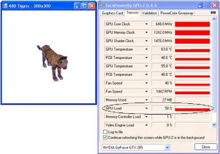 Figure 13: GPU Load Application 