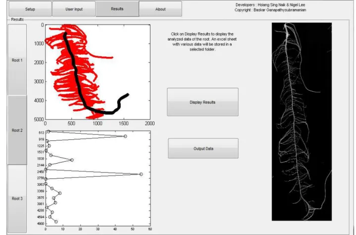 Figure 9:  Screen capture of the ARIA framework. The picture on the right is the root image
