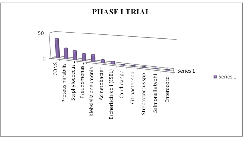 TABLE 3. BACTERIOLOGIC PROFILE PATIENT SAMPLE PHASE II TRIAL 