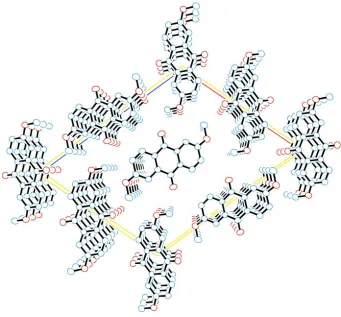 Figure 2The packing diagram of the title compound, viewed down the b axis. Hydrogen atoms are omitted for clarity