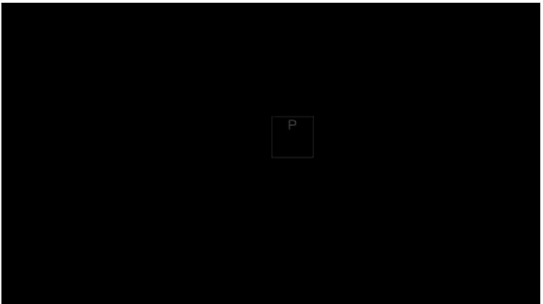 Figure 3.2: Target Phase of P300 based BCI experiments. Subjects are shown a random letter for one second.
