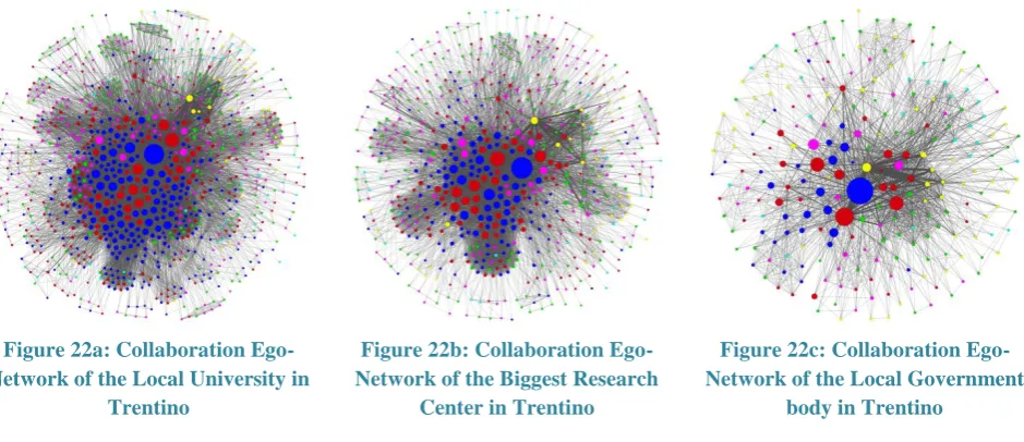 Figure 22a: Collaboration Ego-Network of the Local University in 