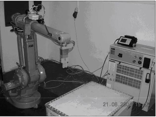 Figure 1. Robot iRB 1400 in experi-mental place