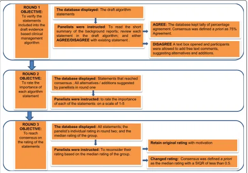 Figure 2 Verification and rating of the algorithm statements. SIQR Semi inter quartile range.