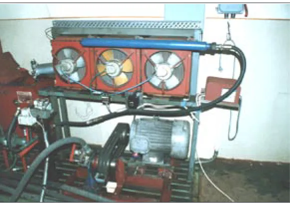 Fig. 7. View of cooling circuit of hydraulic liquid