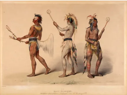 Figure 1. Ball Players. George Catlin. Date unknown. 