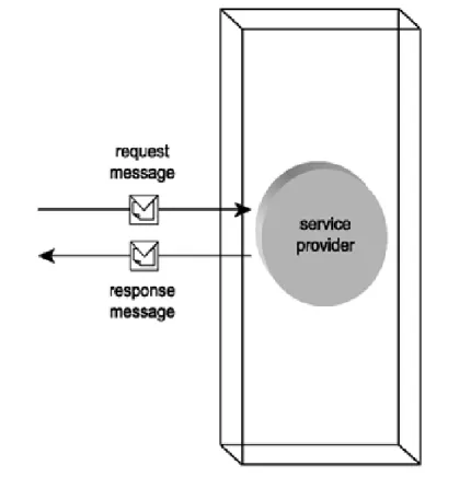 Figure 1.3: Web service as a service provider.