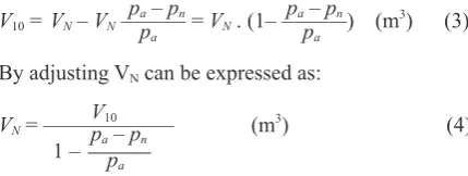 Table 2. The best result, i.e. the lowest average value The results of the stable measurements are listed in (12.5 kPa/s) was obtained when using a diaphragm 