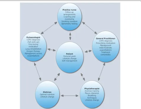 Figure 1 Components of an Integrated Disease Management program for COPD patients in primary care.