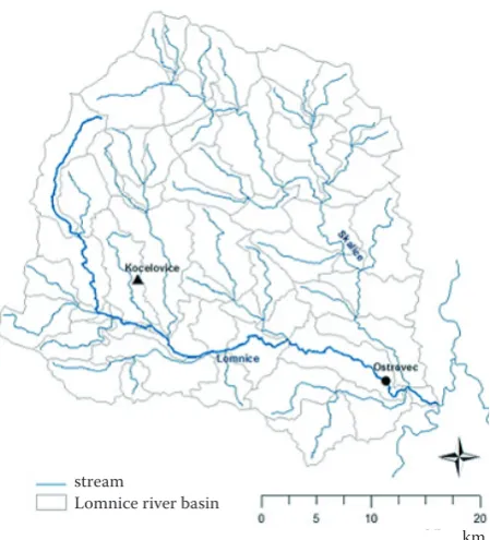 Figure 2. Single mass curve of the annual discharges Qr (%) (Lower Ostrovec gauging station)
