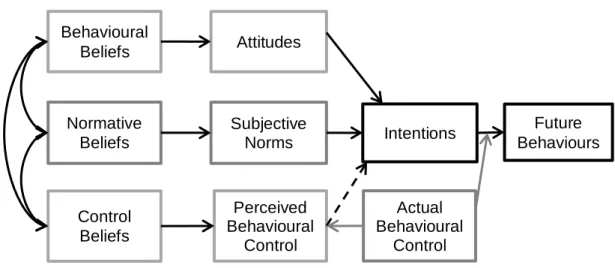 Figure 13. Model of the theory of planned behaviour     (taken from Ajzen, 2006) 