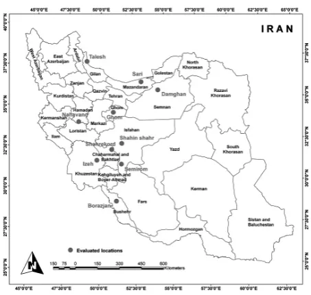 Table 1. Trend of development of pressurized irrigation systems in Iran (Heydari and Dehghanisanij 2011) 
