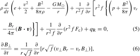 Table 1. Adopted parameters for fast and slow solar wind models.