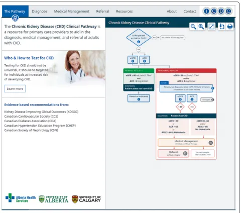 Fig. 2 CKD Clinical Pathway home page