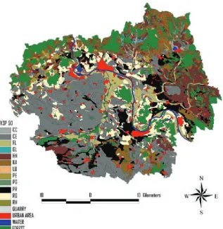Figure 2. Soil map at the scale 1:50 000 of Litoměřice district with marked Pararendzinas