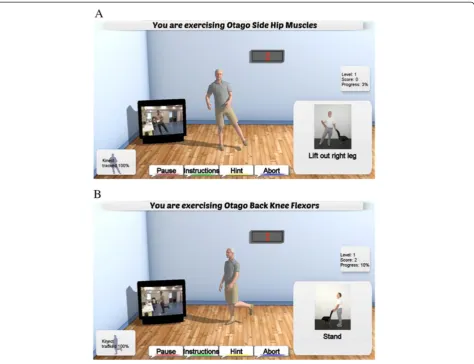 Figure 4 Strength exercises for (A) hip abduction muscles and (B) back knee flexor muscles.