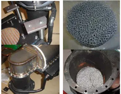 Figure 3. Thermal buffer tube (left); Secondary ambient heat exchanger (right).  