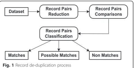 Fig. 1 Record de-duplication process