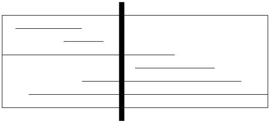 Fig. 9: Selecting objects from one node during a left stab. All objects to the left of the thick