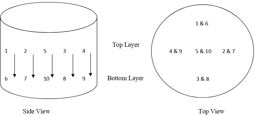 Fig.4 Rapid Mixer Granulator Sampling Locations 