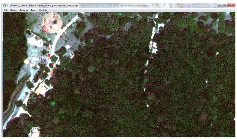 Figure 6.1: Spectral response of WorldView2 panchromatic and multispectral imager