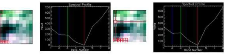Figure 8.1: Simple Chip and spectral proﬁle for two pixels