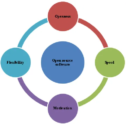 Figure 1. Reasons for the success of open source software. 