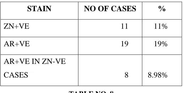 TABLE NO. 8 