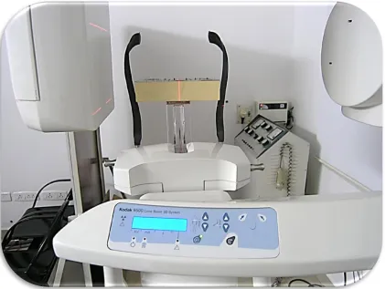 Figure 12: Positioning Of Bone Block With Median Beam Lines In CBCT Unit. 