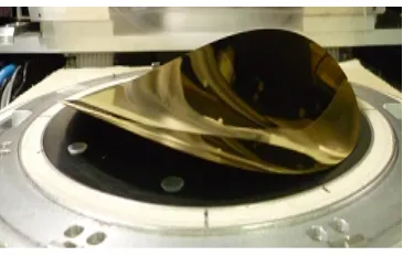 Fig. 1. Warpage observed on low thickness wafer 
