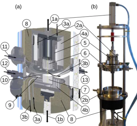 Figure 1. (a) Schematic of the CIC needle cracker (NC) dry ex-mounted at the top part