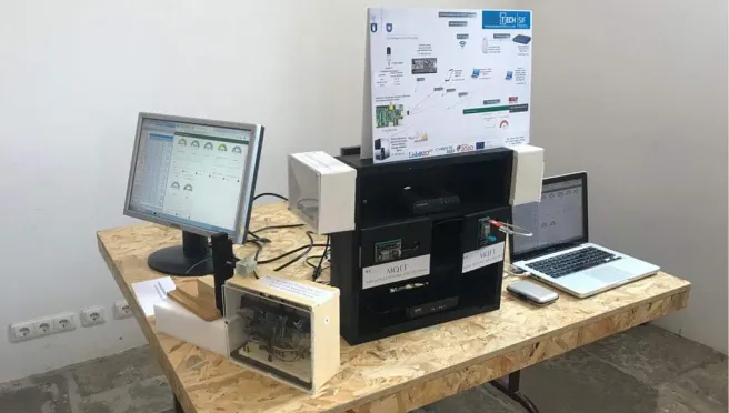 Fig. 5. Complete workbench running during a demonstration event 