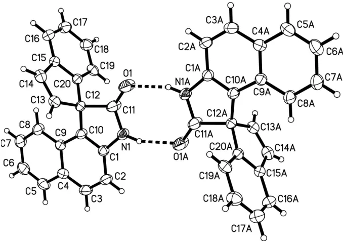 Figure 2The two dimensional network structure along bc plane formed via N—H···O and C—H···O hydrogen bonding 