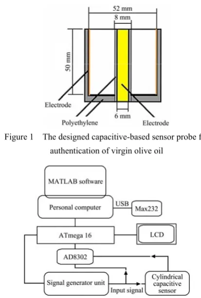 Figure 1  The designed capacitive-based sensor probe for 