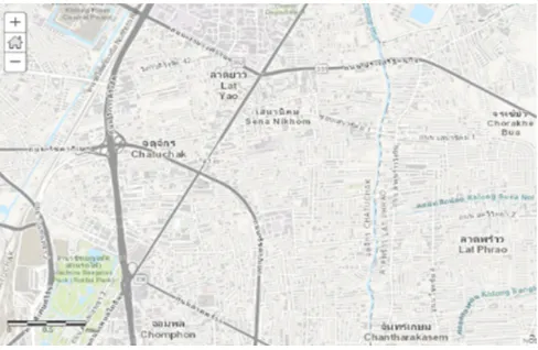 Fig. 2. Research area, Chatuchak District, Bangkok, Thailand 