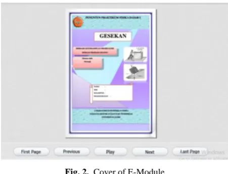 Fig. 2. Cover of E-Module 
