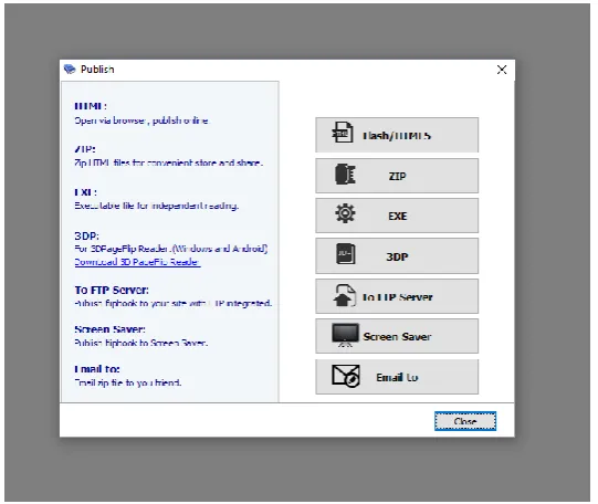 Fig. 2.  After the following display appears select "magazine" and clicks "OK". 